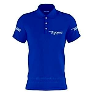 logo-baskılı-saks-mavi-polo-yaka-tişört